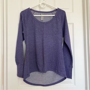 Champion Heather Purple Long Sleeve Scoop-Neck High-Low Sweatshirt – Size XS